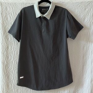 BYLT Drop Cut LUX Dotted Collar Short Sleeve Polo